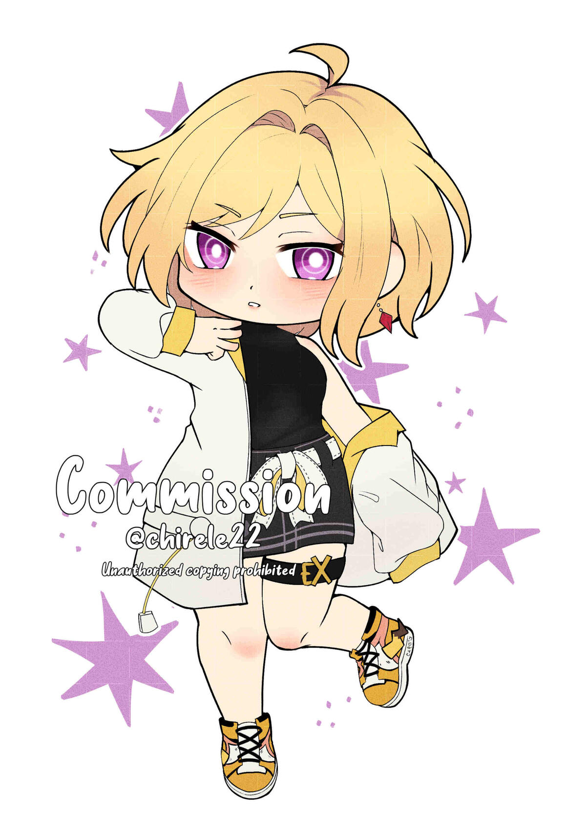 Flatcolor chibi commission